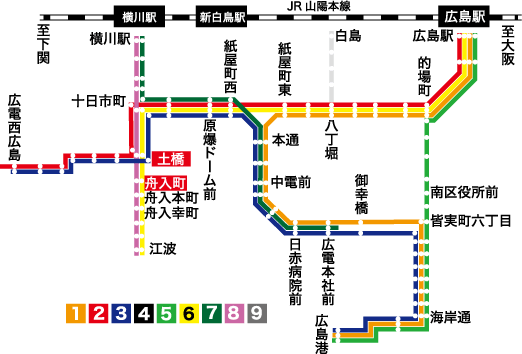 【広島電鉄】路線図