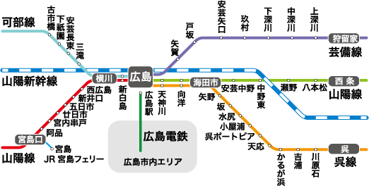 【広島電鉄】路線図