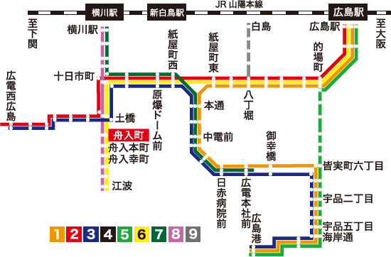 【広島電鉄】路線図