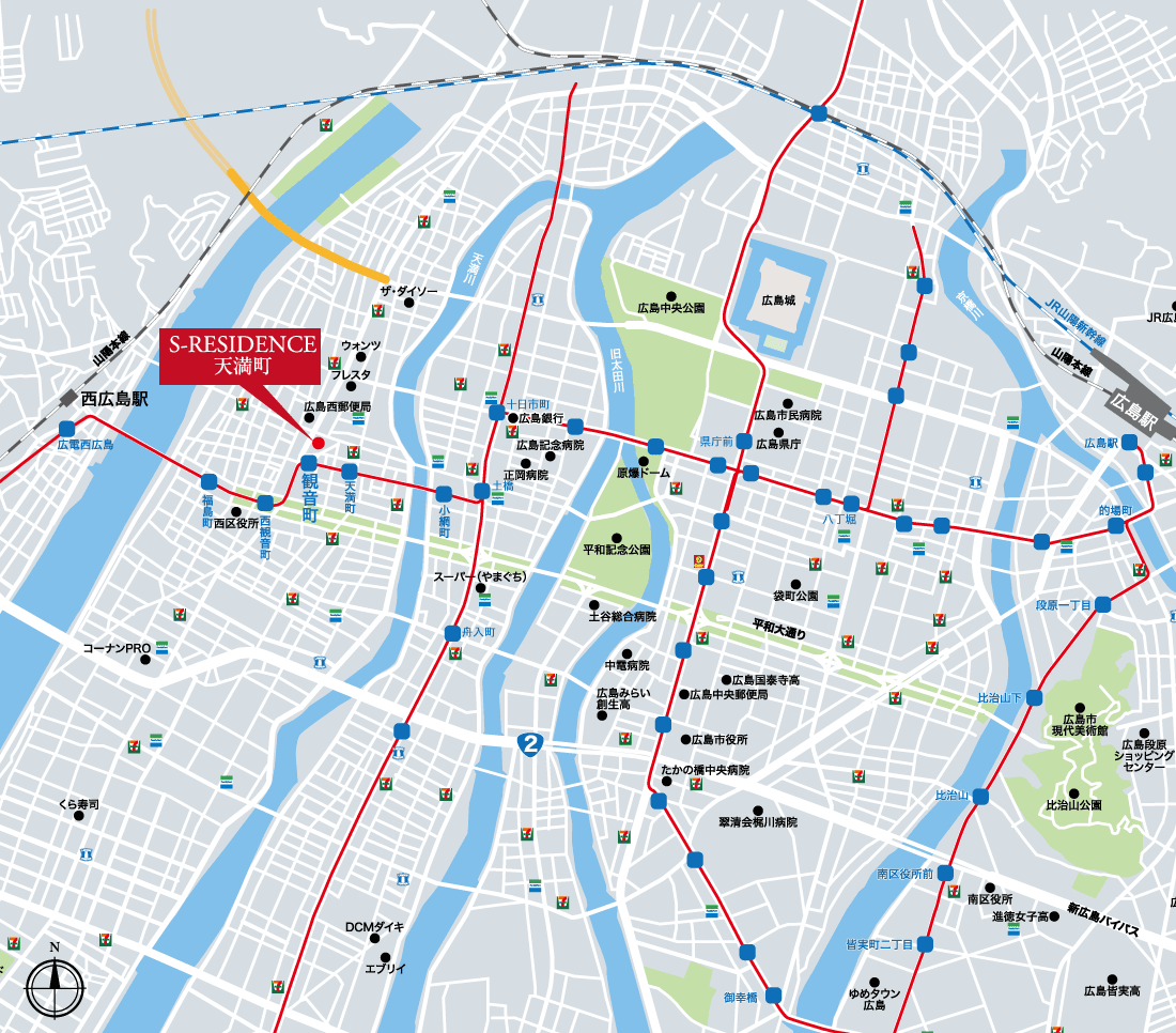 【S-RESIDENCE 天満町】周辺地図